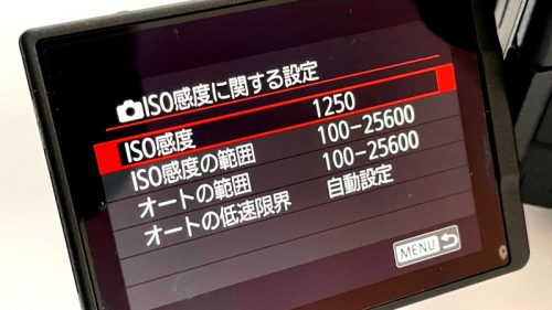 常用ISO感度は、カメラ選びで大事